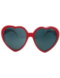 GAFAS FORMA CORAZON ROJAS