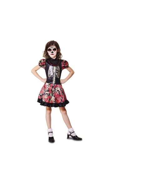 DISFRAZ NIÑA DIA DE LOS MUERTOS 3-4 AÑOS