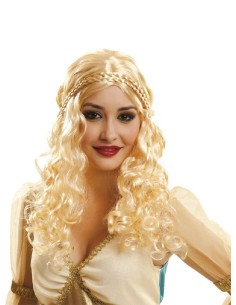 PELUCA RUBIA ONDULADA PRINCESA DE DRAGON