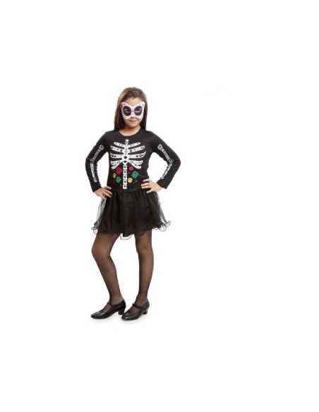 DISFRAZ CALAVERA DULCE 7-9 AÑOS NIÑA