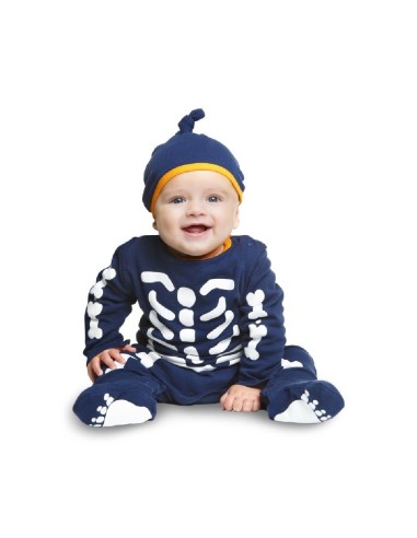 DISFRAZ ESQUELETO BEBÉ COTTON 12-24 MESE