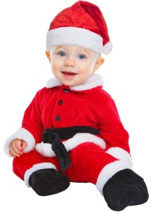 DISFRAZ PAPA NOEL DELUXE 0-6 MESES