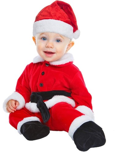DISFRAZ PAPA NOEL DELUXE 0-6 MESES