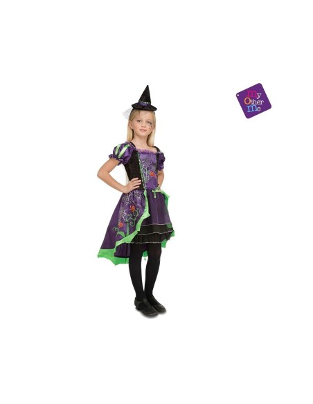 DISFRAZ DAMISELA BRUJA HALLOWEEN 5-6 AÑO
