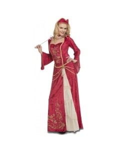 DISFRAZ MEDIEVAL REINA ROJA ML MUJER