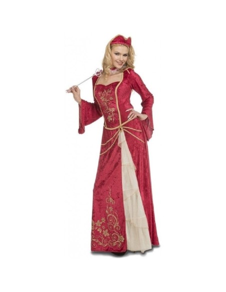 DISFRAZ MEDIEVAL REINA ROJA ML MUJER