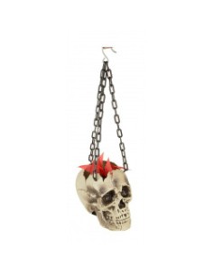 CALAVERA COLGANTE CON FUEGO 44 X 14 X 17 2