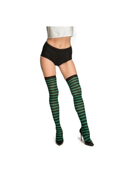 MEDIAS RAYAS NEGRO Y VERDE