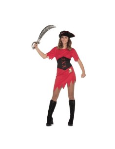 DISFRAZ CHICA PIRATA ROJO ML