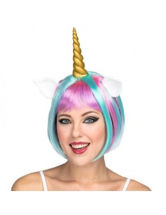 PELUCA CORTA UNICORNIO COLORES
