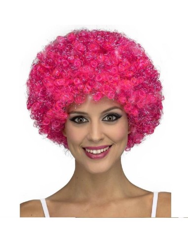 PELUCA RIZADA ROSA