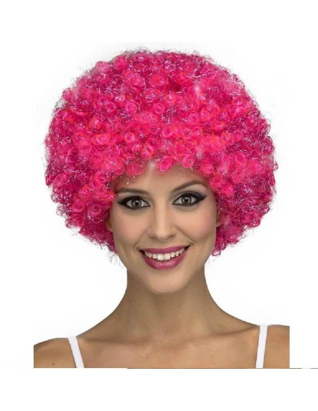 PELUCA RIZADA ROSA
