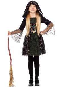 DISFRAZ BRUJA MISTERIOSA 5-6 AÑOS