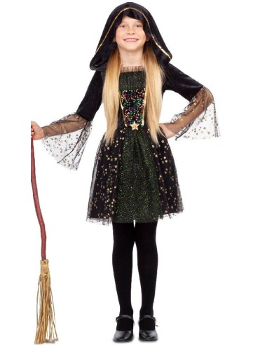 DISFRAZ BRUJA MISTERIOSA 5-6 AÑOS