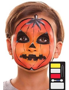 KIT DE MAQUILLAJE AL AGUA  CALABAZA