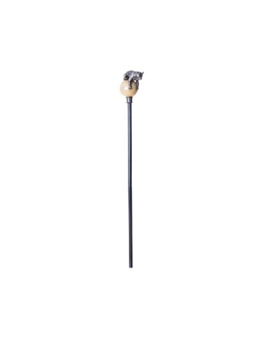 BASTON CON BOLA Y LEOPARDO 109 CM