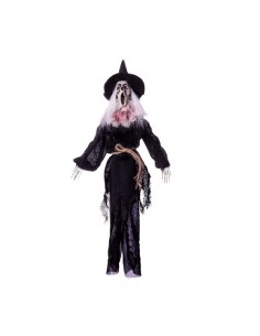 BRUJA COLGANTE CON LUZ Y SONIDO 13X54X66