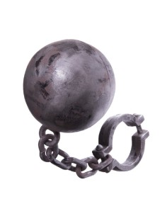 CADENA CON BOLA 59X18X18 CM