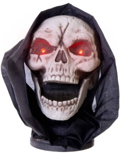 CALAVERA CON MANDÍBULA MOVIMIENTO, LUZ Y