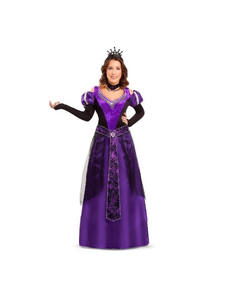 DISFRAZ REINA MEDIEVAL CUENTO MORADO ML