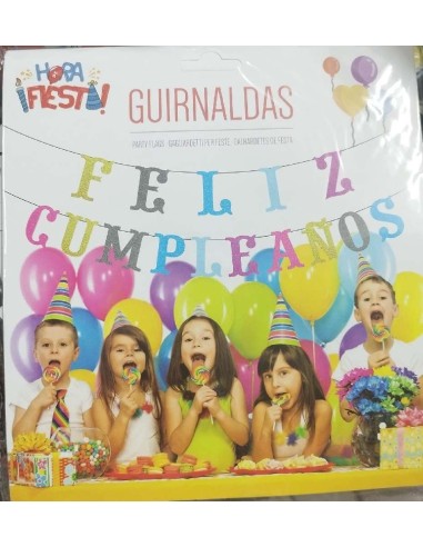 GUIRNALDA GLITER FELIZ CUMPLEAÑOS