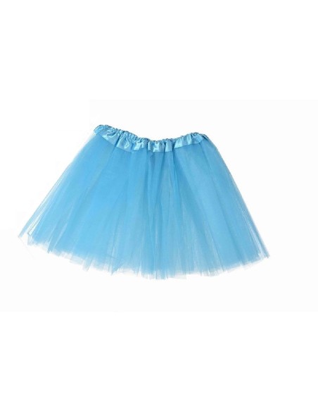 TUTU INFANTIL AZUL CLARO CELESTE 30 CM