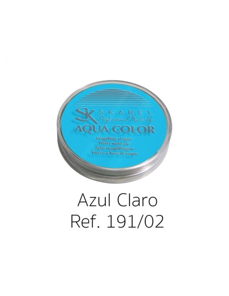 MAQUILLAJE AL AGUA AZUL CLARO PROFESIONA