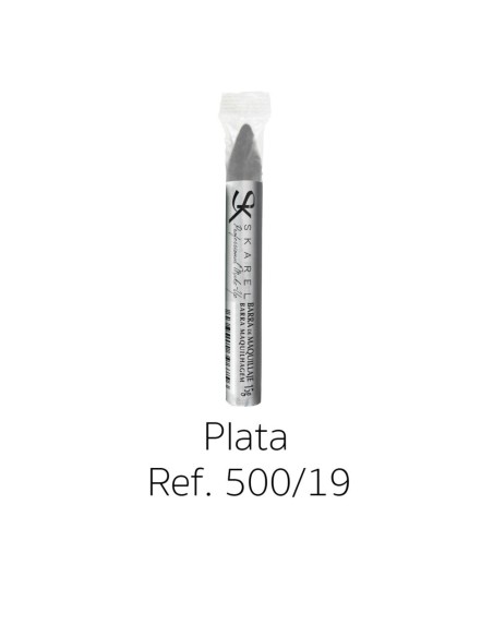 BARRA MAQUILLAJE PLATA 14X110MM