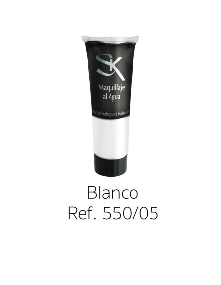 TUBO MAQUILLAJE BLANCO AL AGUA 30 ML