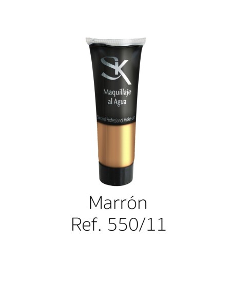 TUBO MAQUILLAJE MARRON AL AGUA 30 ML