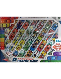 CAJA 32 COCHES METAL