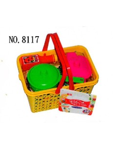 CESTA CON ACCESORIOS DE COCINA 28 PCS