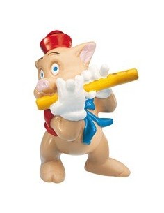 FIGURA CERDITO FLAUTISTA   LOS 3 CERDITO