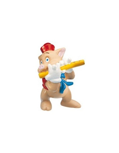 FIGURA CERDITO FLAUTISTA   LOS 3 CERDITO