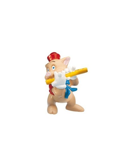 FIGURA CERDITO FLAUTISTA   LOS 3 CERDITO