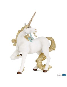 FIGURA UNICORNIO DORADO  ( PAPO )