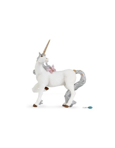 FIGURA UNICORNIO PLATEADO ( PAPO )