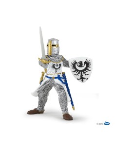 FIGURA CABALLERO BLANCO CON ESPADA ( PAP