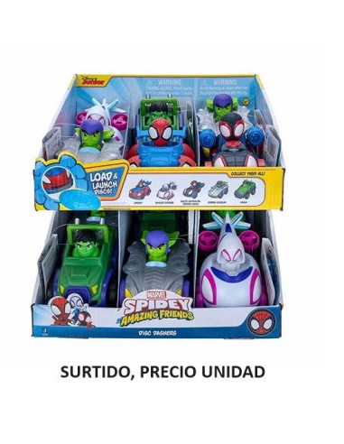 Spiderman Vehiculo Lanza Disco Spidey