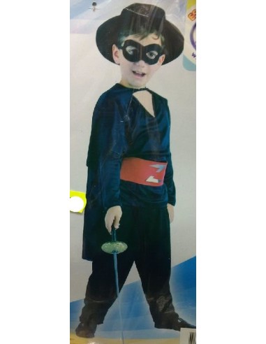 DISFRAZ  ZORRO BANDIDO 7-9 AÑOS