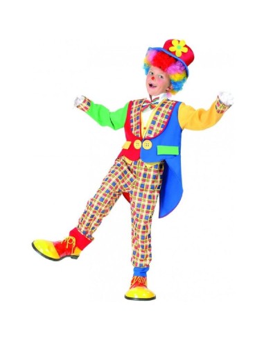 DISFRAZ  PAYASO CUADROS 7-9 AÑOS