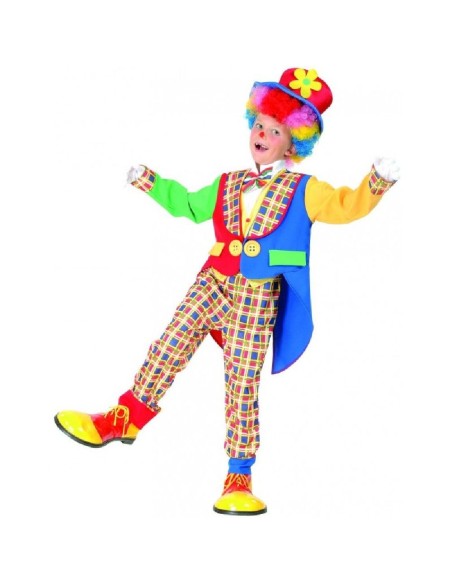 DISFRAZ  PAYASO CUADROS 7-9 AÑOS