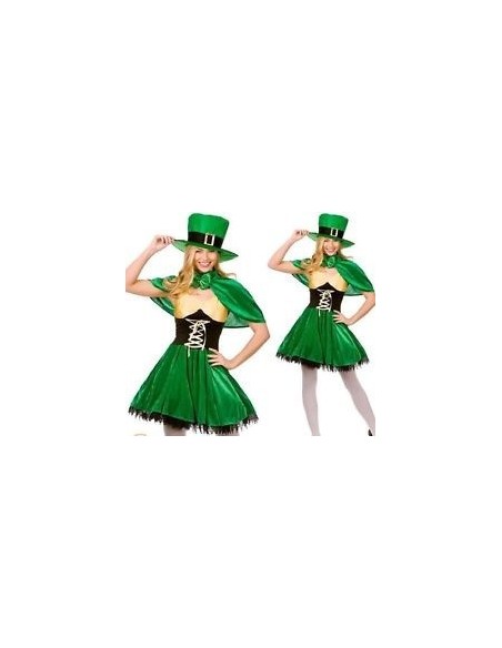DISFRAZ ADULTO DUENDE VERDE CHICA