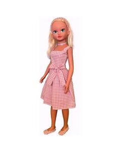 MUÑECA TU PRINCESA TRAJE VICHY (100CM)