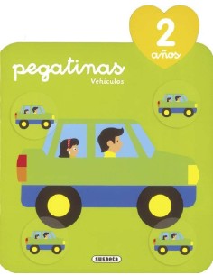 LIBRO PEGATINAS VEHICULOS 2 AÑOS