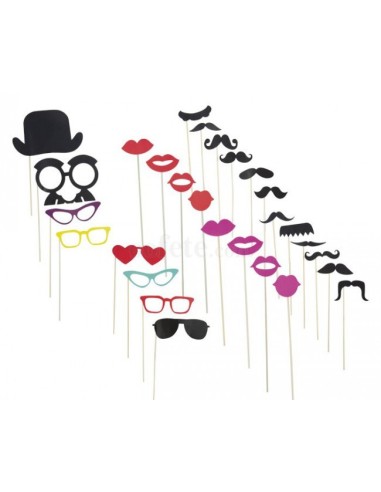 JUEGO ACCESORIOS PHOTOCALLS MASCARAS BIG