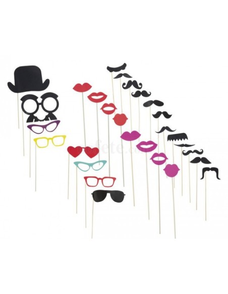 JUEGO ACCESORIOS PHOTOCALLS MASCARAS BIG