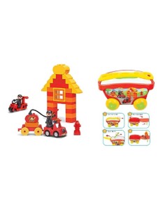 CONSTRUCCION BOMBEROS 48 PCS - CAJA ARRA