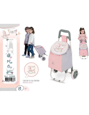 CARRITO ROSA DE LA COMPRA FUNNY DECUEVAS