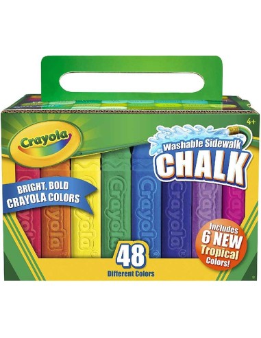 TIZAS DE SUELO LAVABLES CRAYOLA (48 UDS)